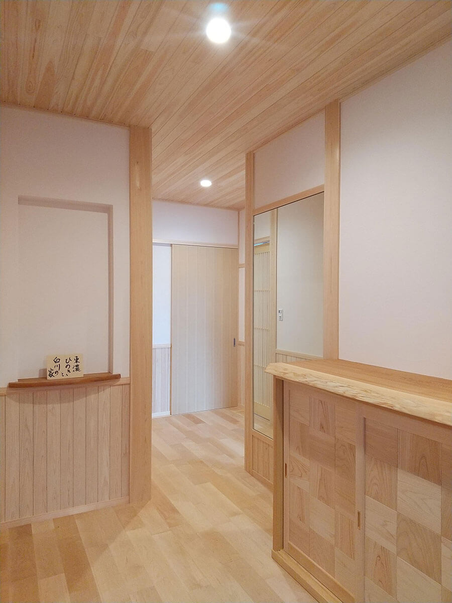 素材のやさしさでつくる、心地よい住まい